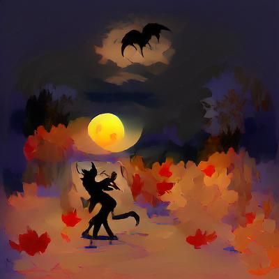 Autumn Evening Scene