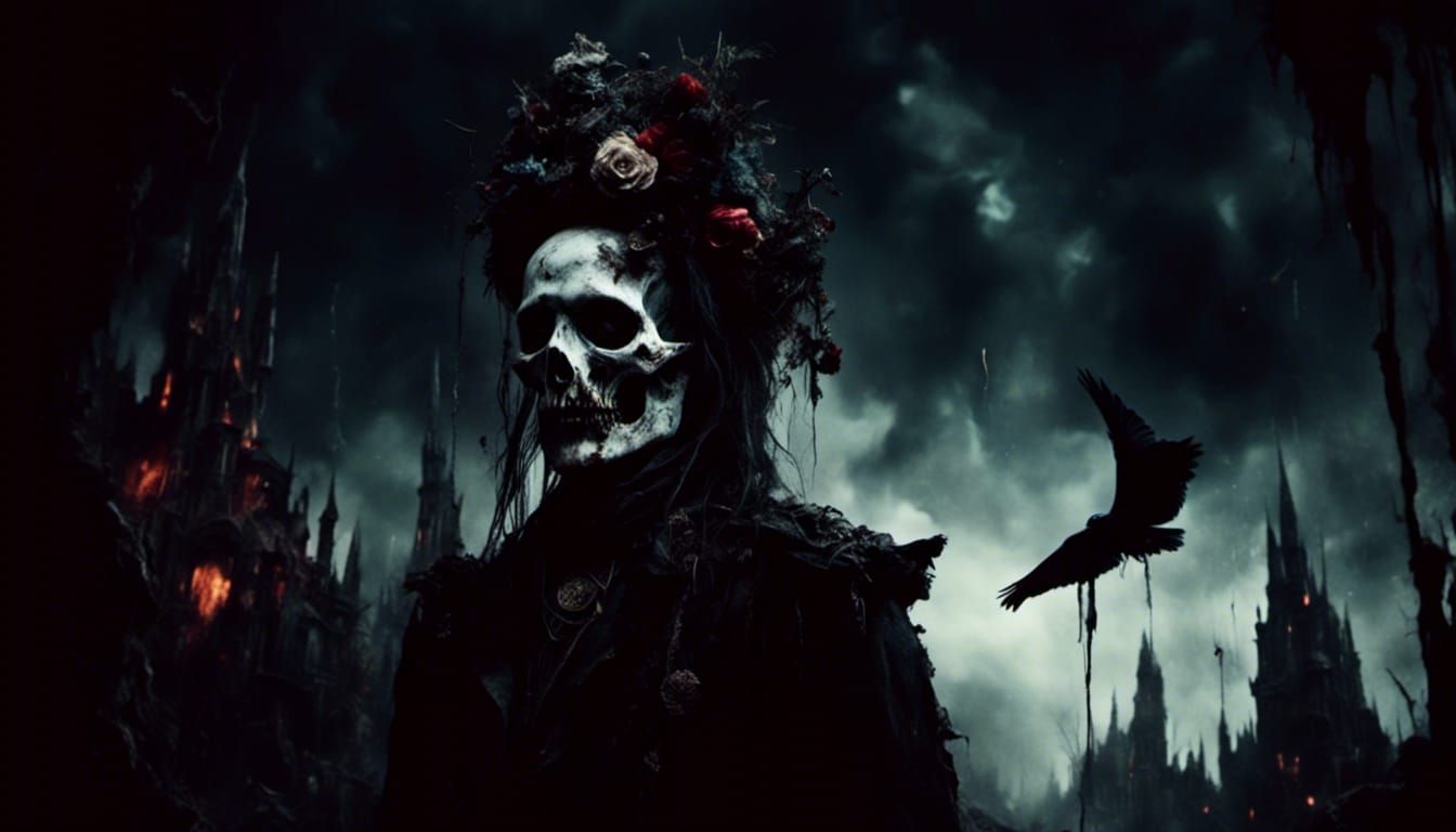 Dark Surreal Scene in Digital Matte Painting Style