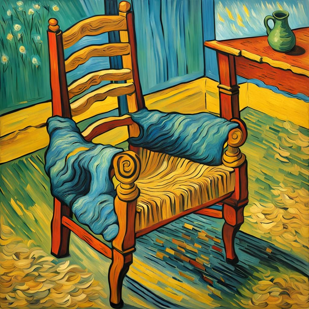 Chair in Vincent Van Gogh Style