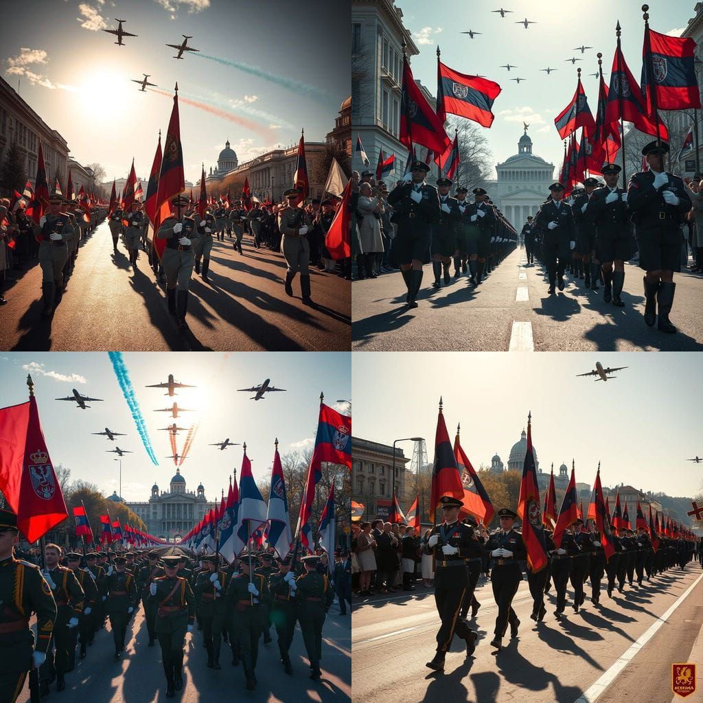 Serbian Military Parade in Belgrade on September 20th