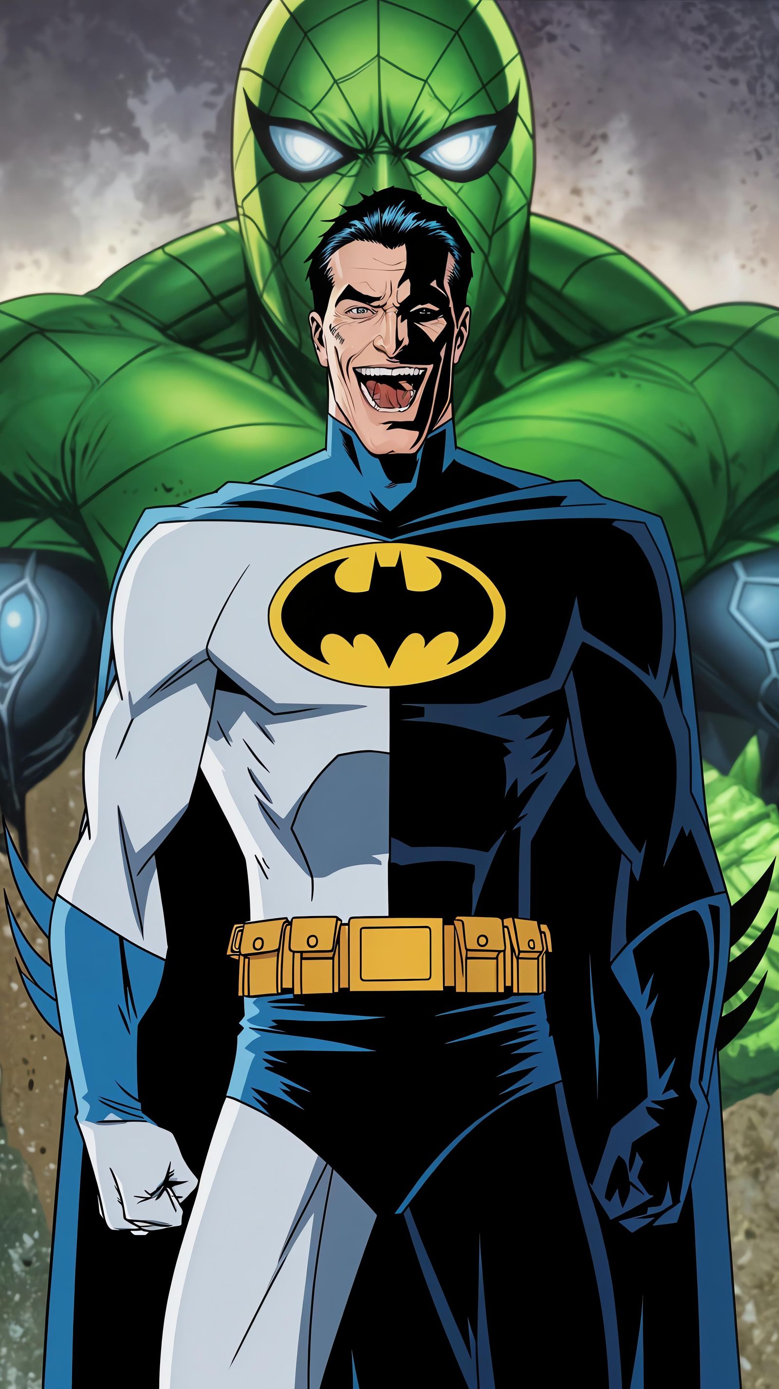 Batman Who Laughs Comic Book Portrait