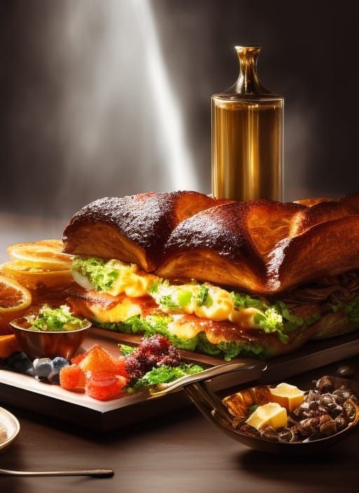 Elegant Breakfast Still Life in Ultra Detail