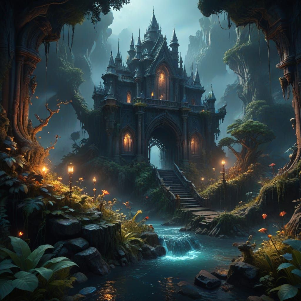 Mysterious Fantastical Worlds in Deep Color