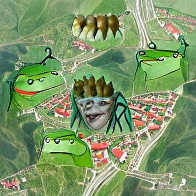 Festive Friday Frog Illustration