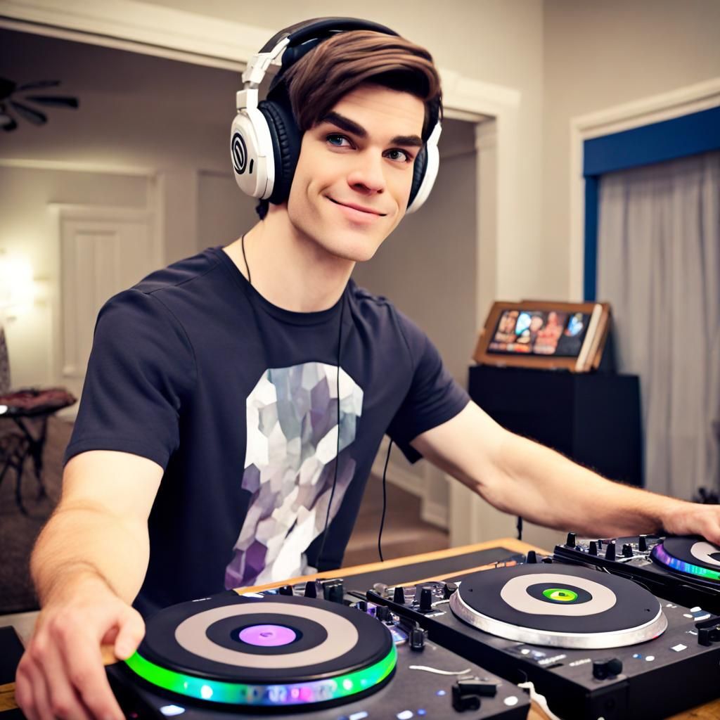 MatPat Cosplay as DJ Music Man