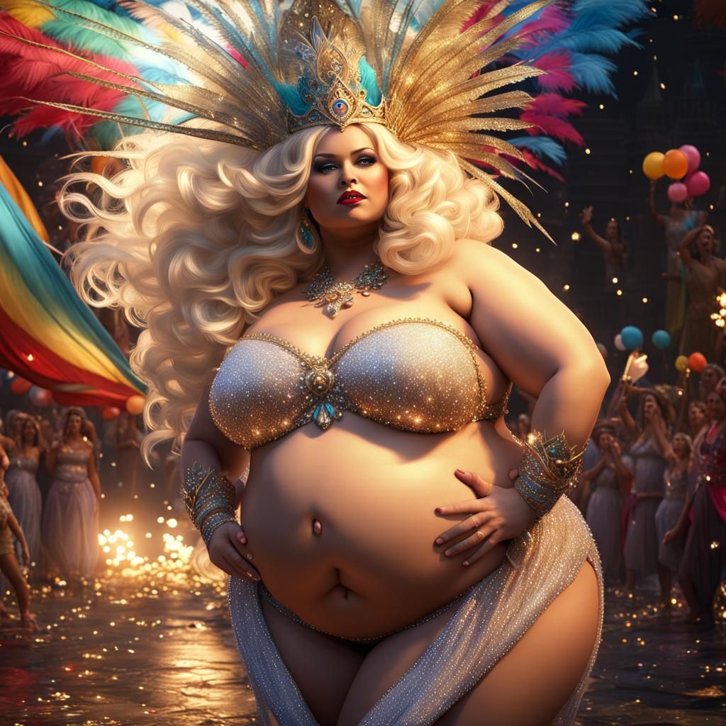 Curvy Queen of Carnaval: Fantasy Concept Art