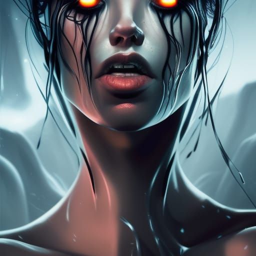 Sinister Symbiote: A Dark Fantasy Portrait