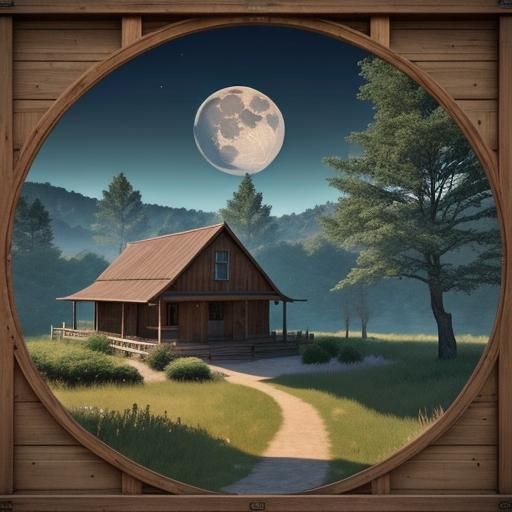 Serene Seaside View in Hyperrealistic 3D Graphic