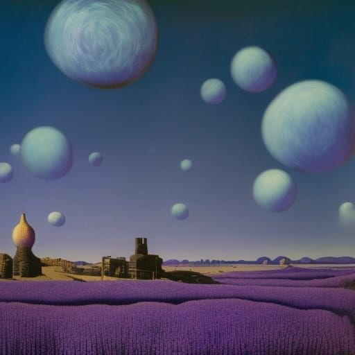 Post-Apocalyptic Surrealism: Lady in Dystopian Wasteland