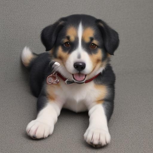 Cute Dog Image Generated by AI