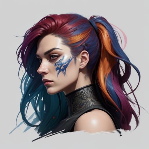 Tanja Concept Art with Vibrant Hues