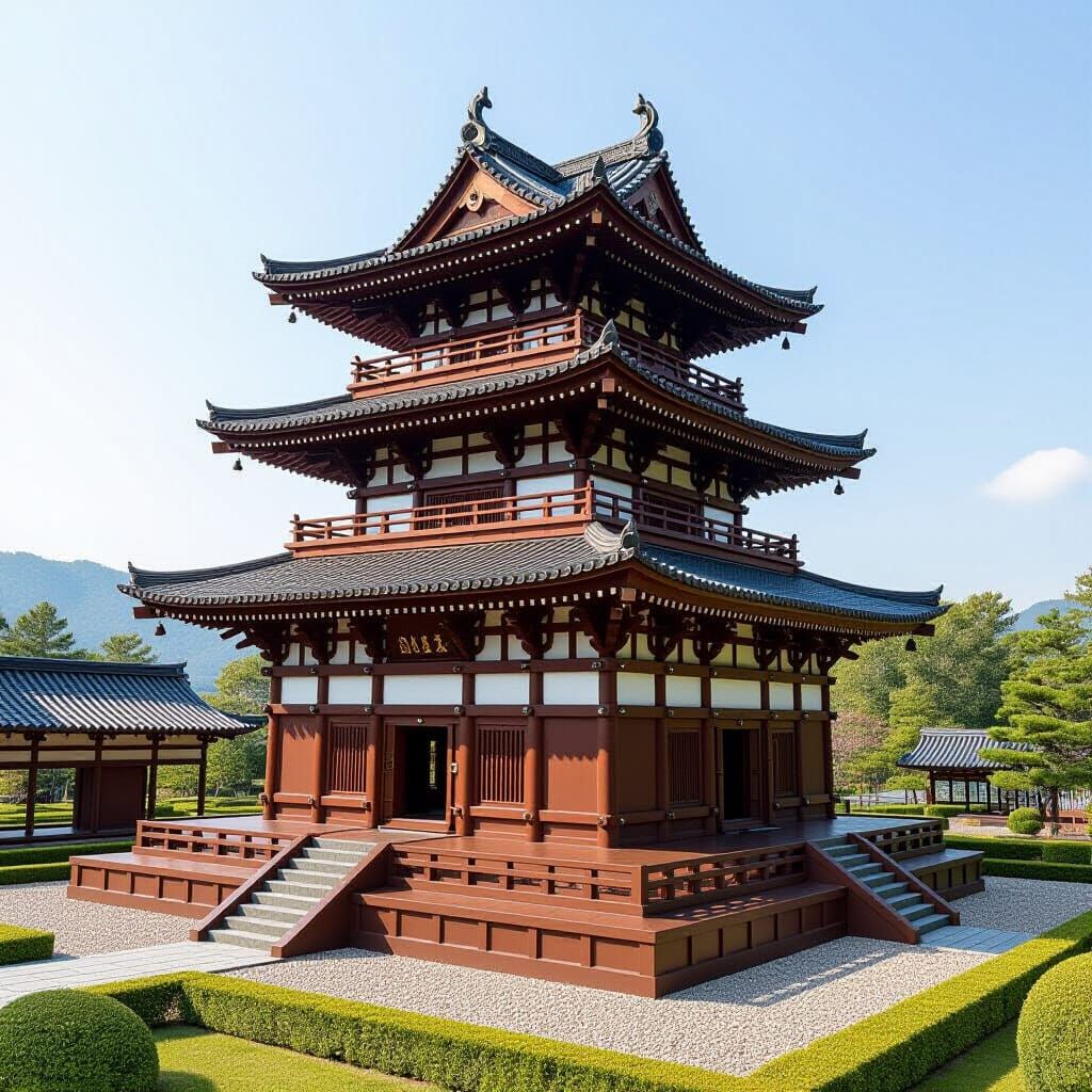 Chocolate Japanese Palace: A Sweet Architectural Dream