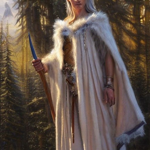 Freya of The Frost: Oil Painting Portrait