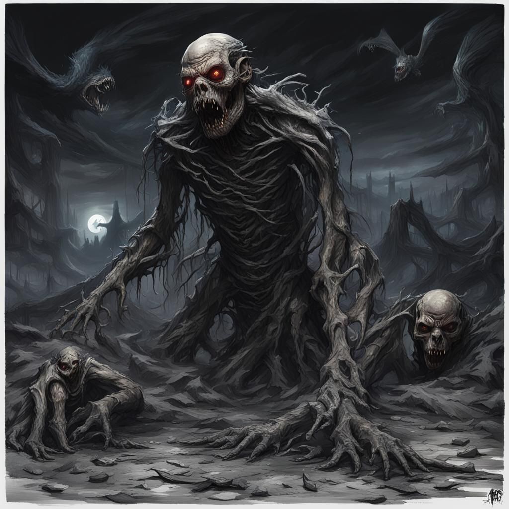 Intense Night Terrors in Dark Fantasy Style