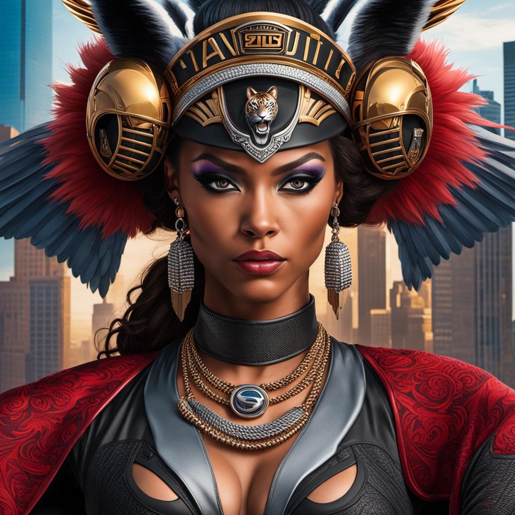 Martial Artist in Crane Pose with Classic Cars