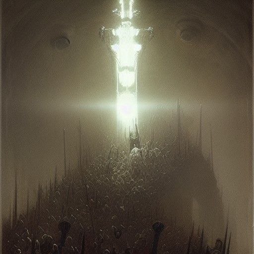 AI Rising: A Horror Vision in Engraving Style