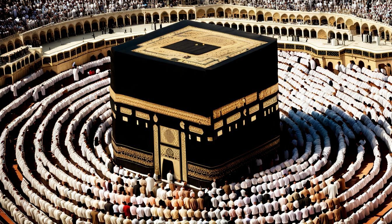 Muslims Praying at the Kaaba: A Spiritual Gathering