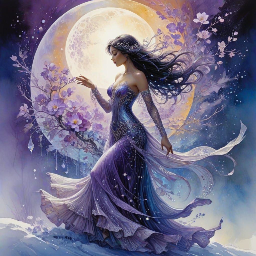 Whispers of Enchanted Winter in Dreamlike Landscape