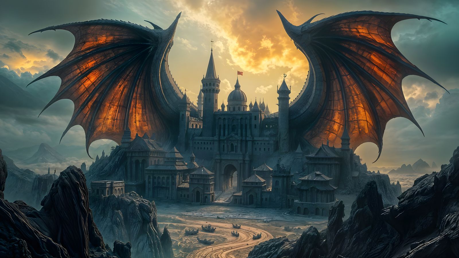 Ancient City Carved into Sleeping Dragon's Ribcage