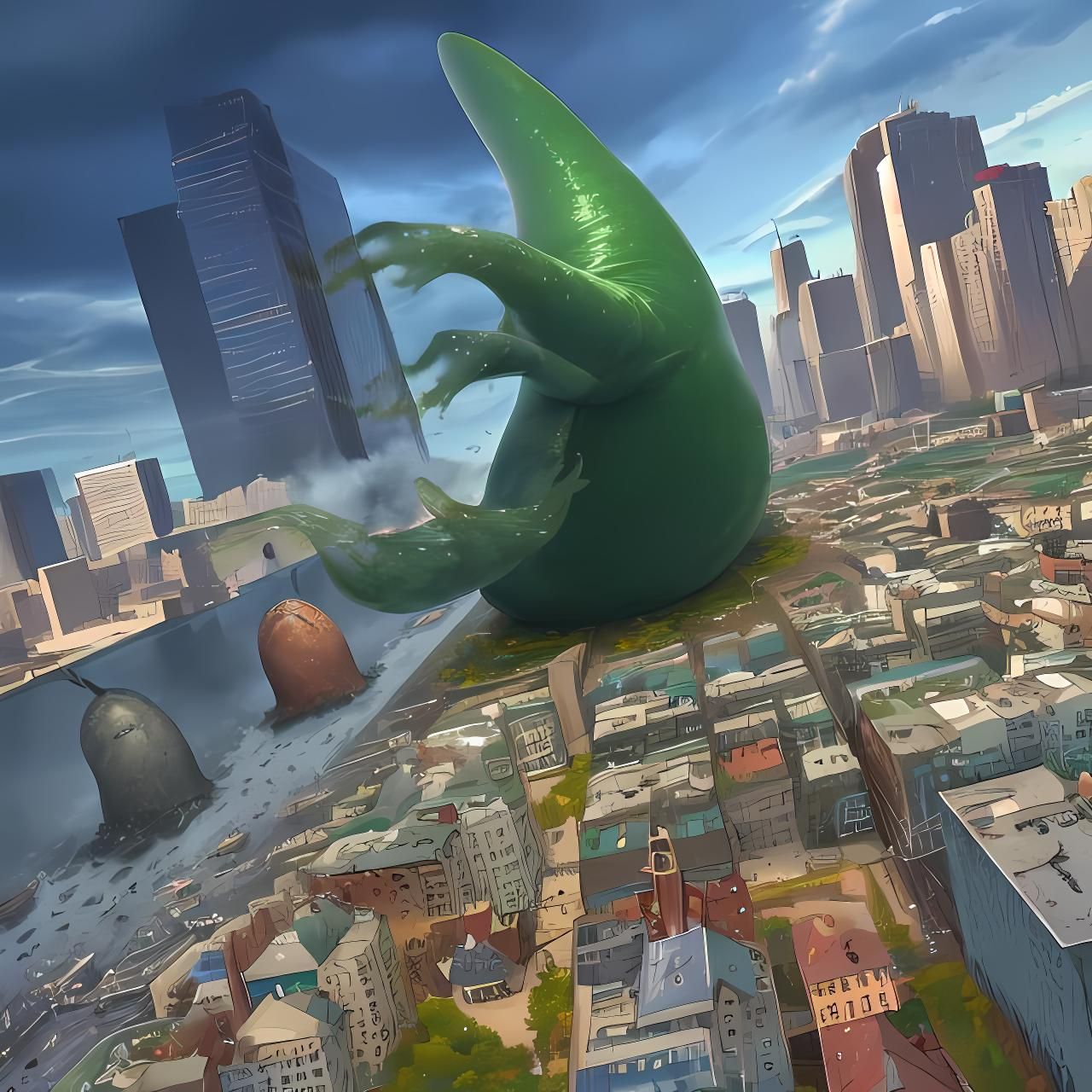 Giant Slug Attacks Arkhangelsk in Cinematic Battle