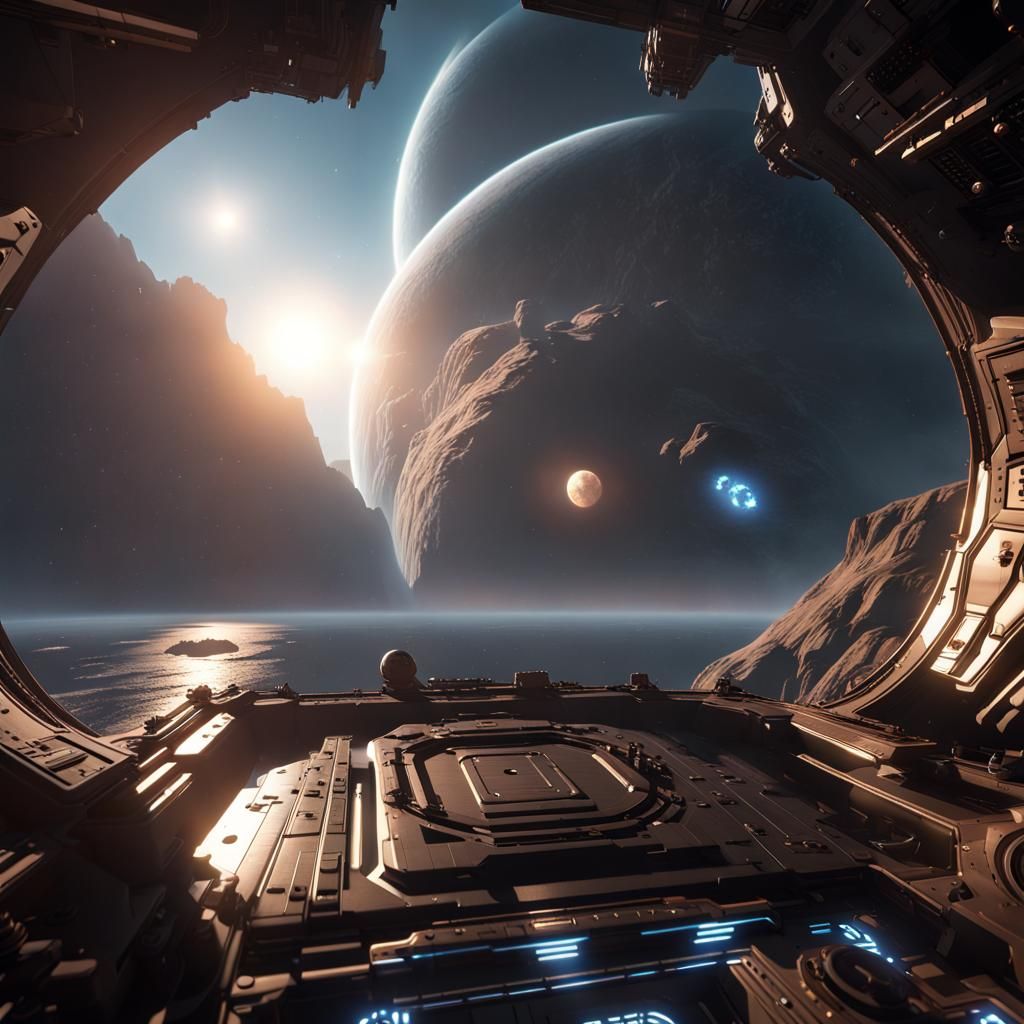 Space Frigate Observes New Planet in 3D