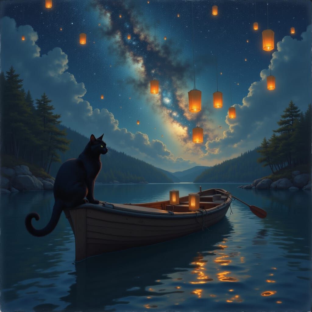 A quiet night on the river