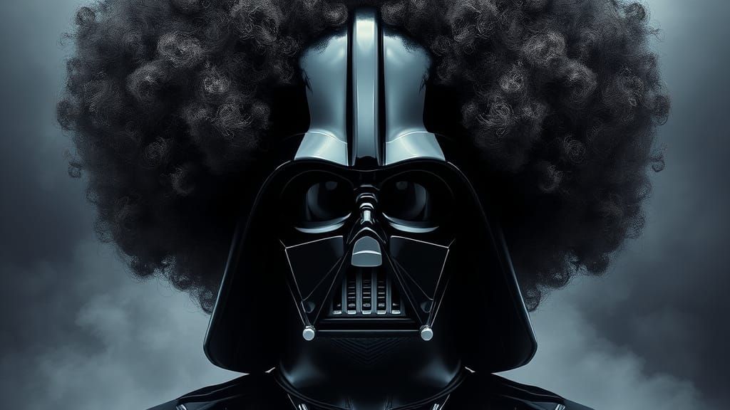 Darth Vader's Afro: A Photorealistic Rendition