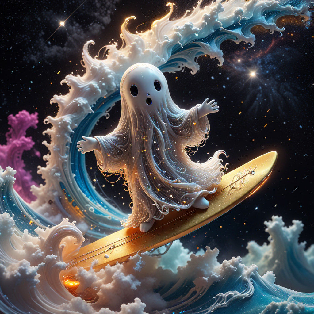 Cosmic Surfer in Luminousdetail