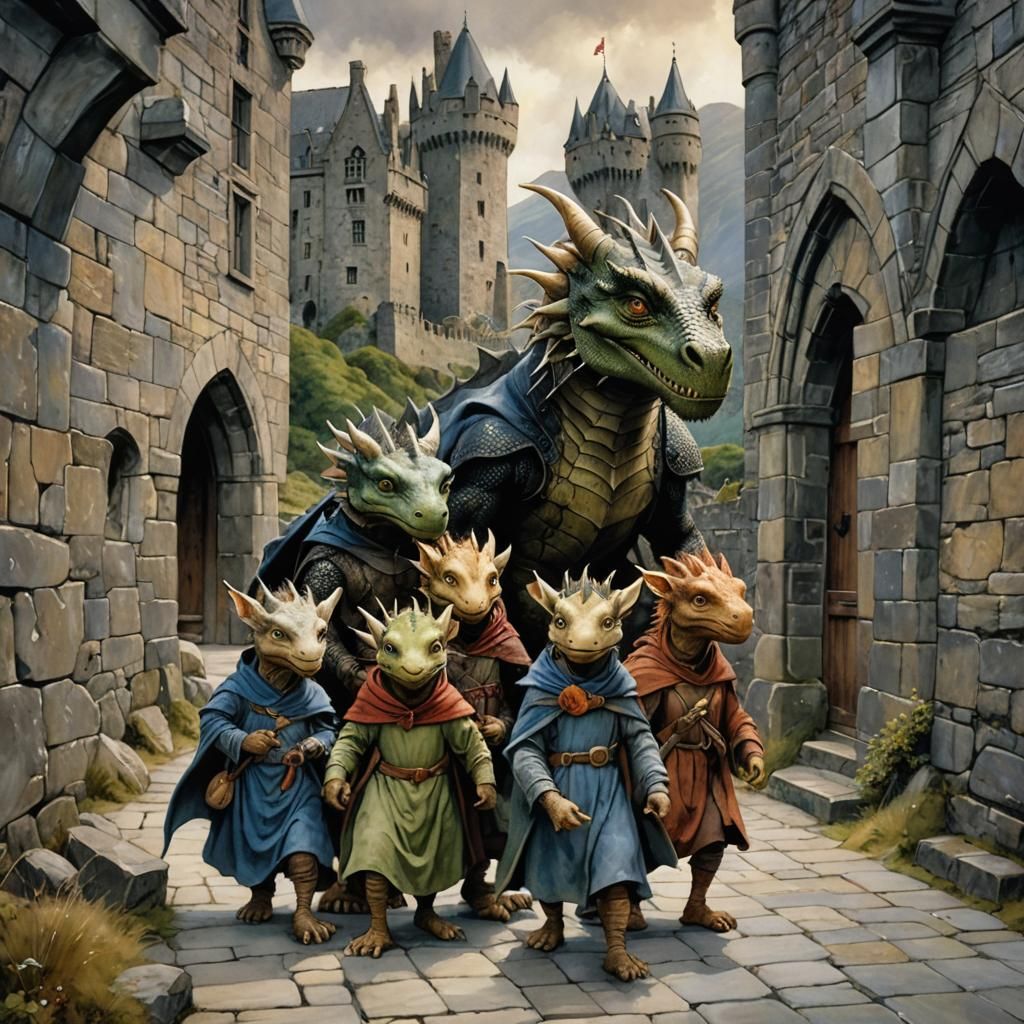 A dragon family world tour, 23.  Eilean Donan Castle on the ...