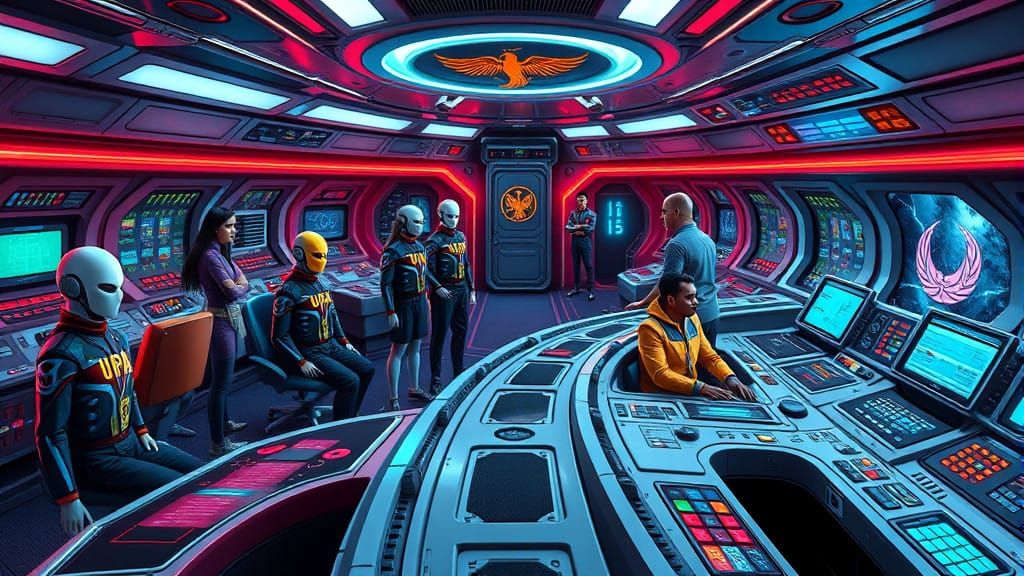 Commander Calvisk Zodd In The Center Of The Activity In The ...