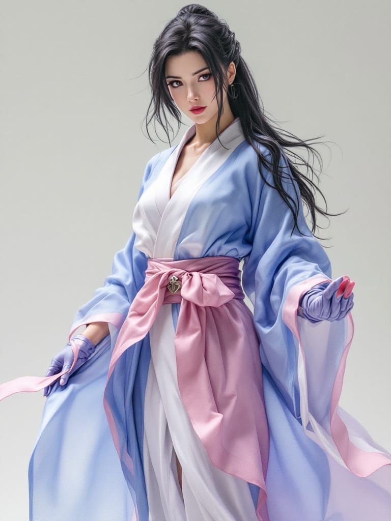 Tifa Lockhart in Yuna's Summoner Attire