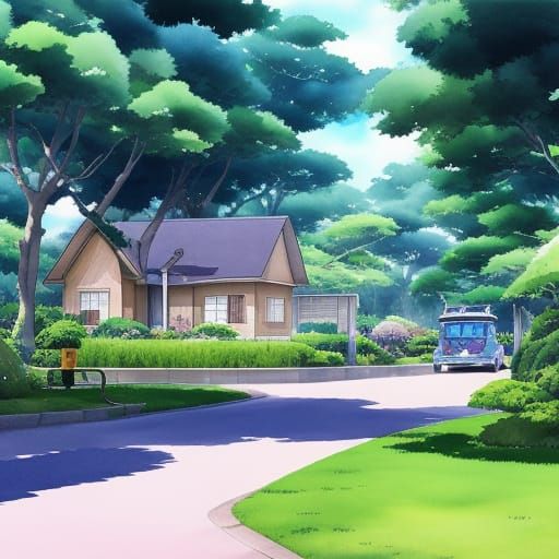 My Neighbor Totoro Swimming Pool: Anime Watercolor