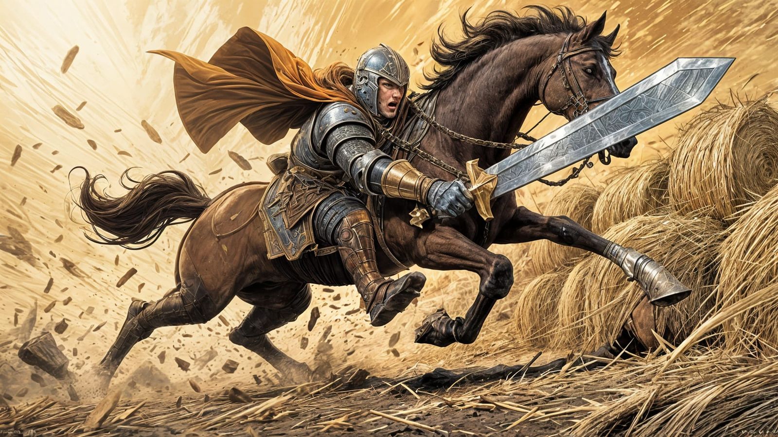 “Oooooh! This damned sword is soooo heavy!”