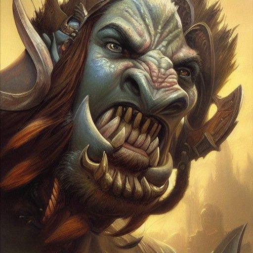 Epic Warcraft Inspired Oil Painting