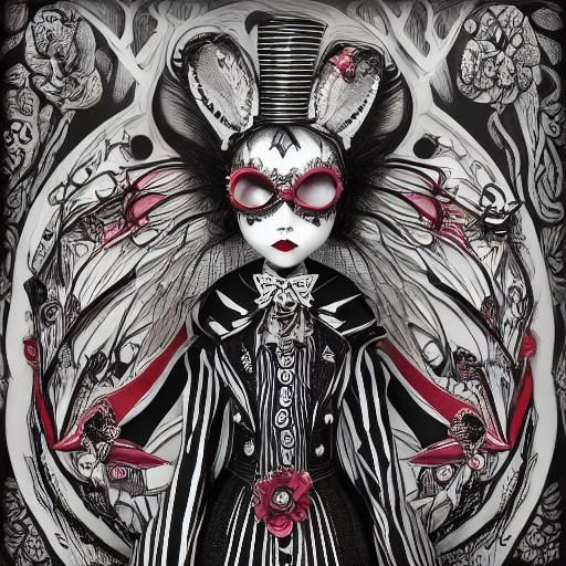 <lora:BWRed Dolls:1.0>  Crayon drawings ,surreal  friendly c...