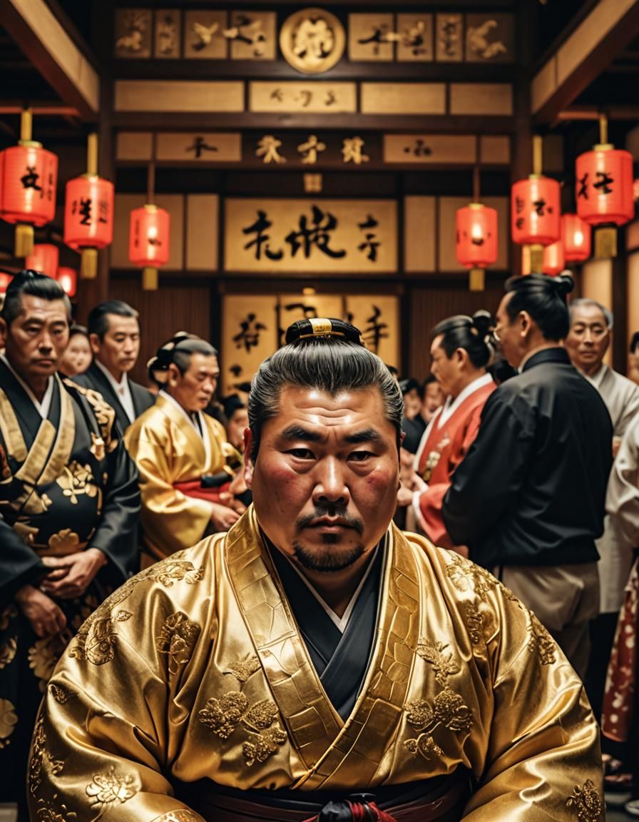 Yokozuna Ceremony: Professional Photography with Bokeh