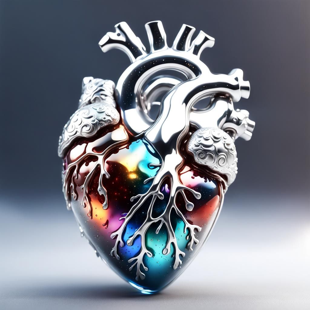 Heart of Silver over Titanium