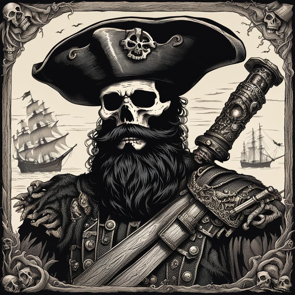 Blackbeard Skeleton: A Pirate's Afterlife
