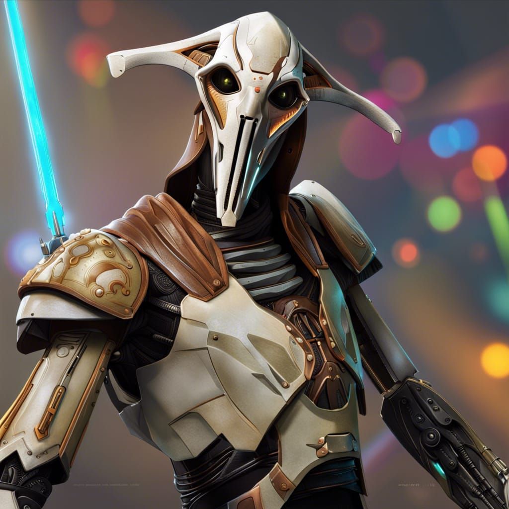 Hyperrealistic General Grievous Concept Art