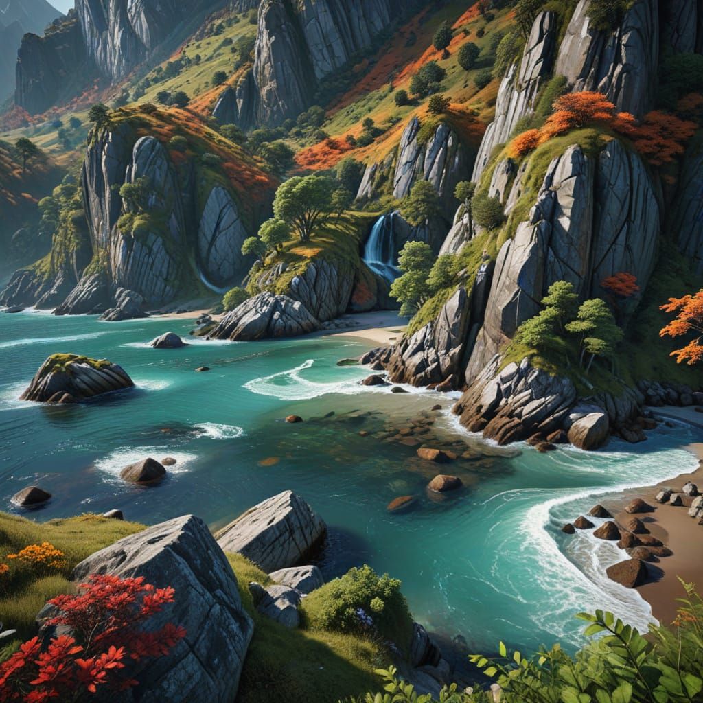 Hyperrealistic Cinematic Landscapes in Vivid Detail