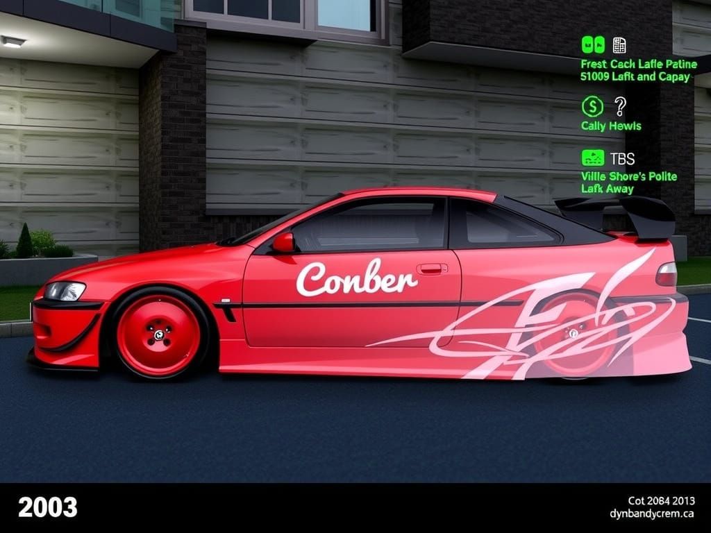 Green and Creme Car from the 2010s