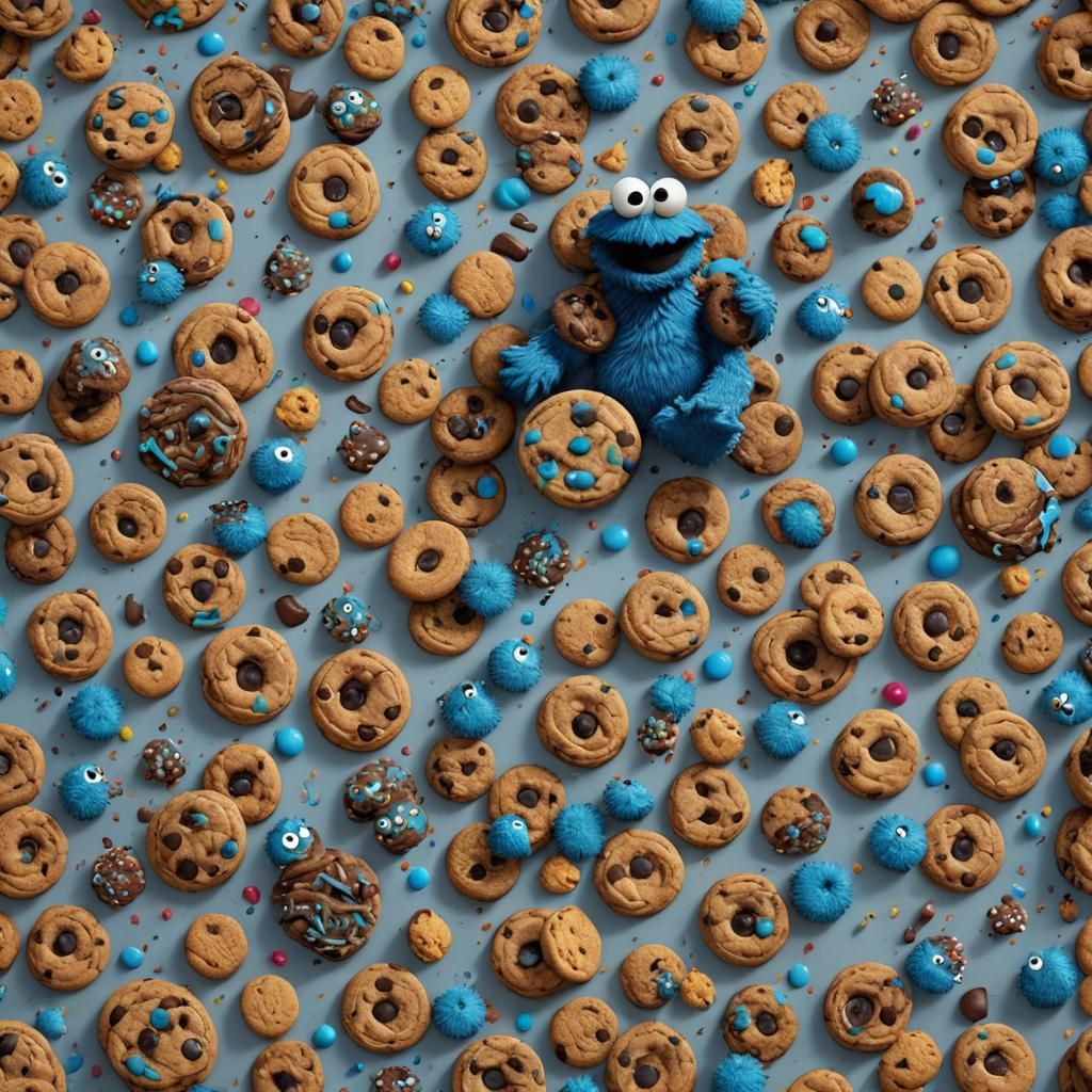 Cookie Monster's New Job at Crumbl Cookie