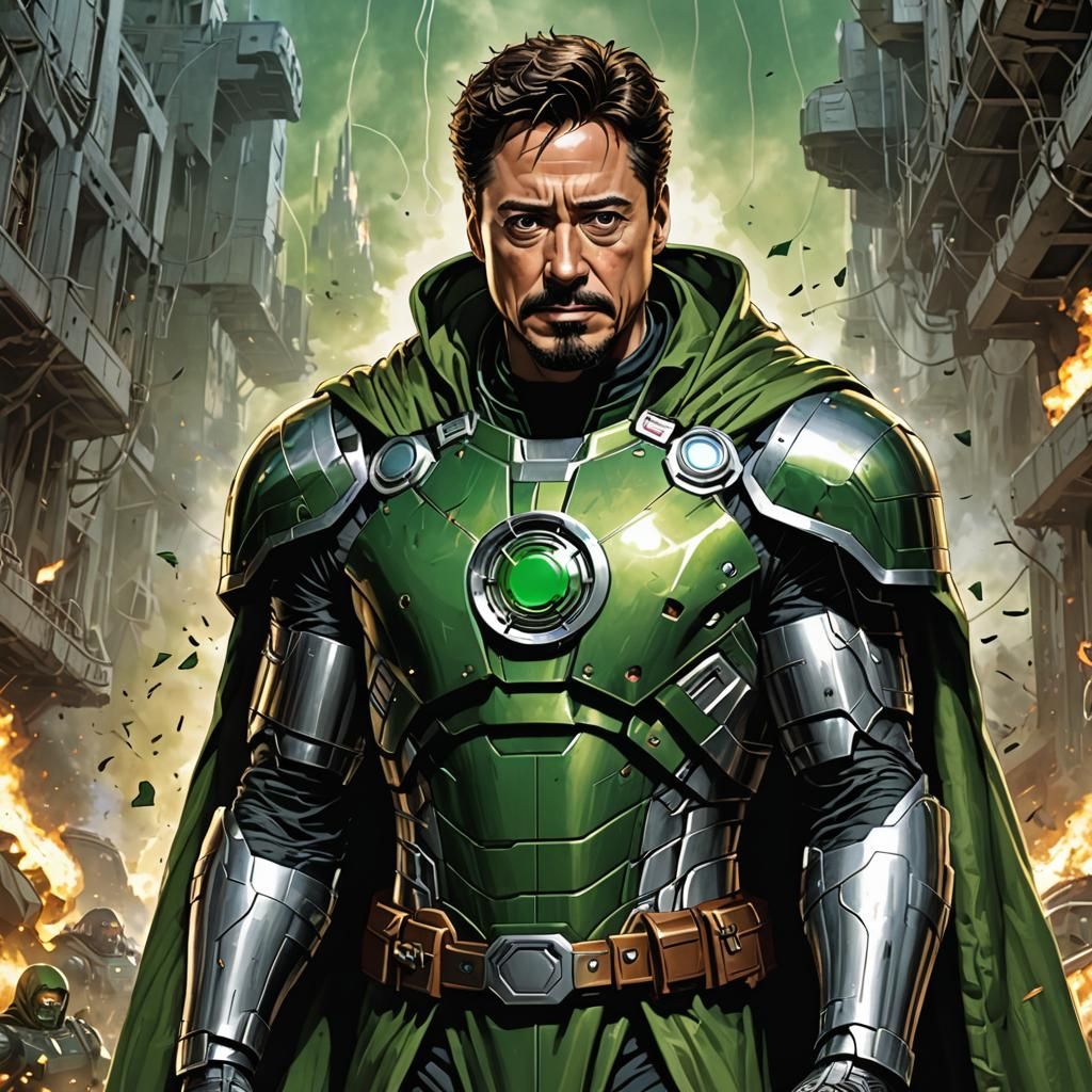 Tony Stark as Dr Doom