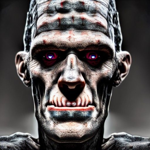 High Definition Portrait of Frankenstein's Monster