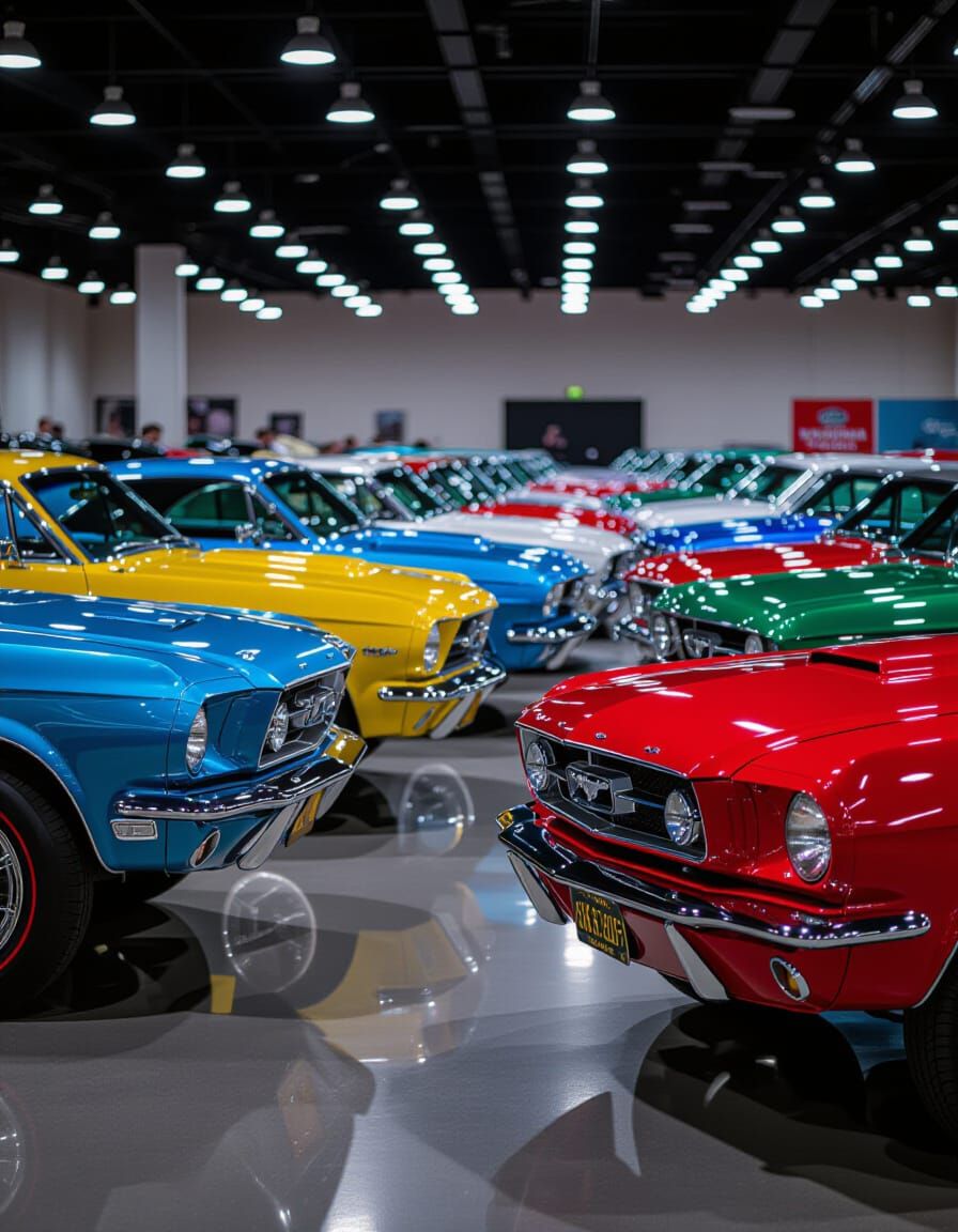 1960s Muscle Cars at Classic Car Show