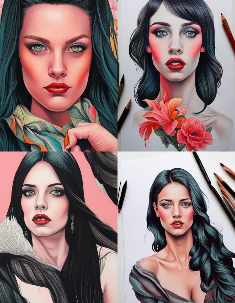 Ethereal Portrait in Martine Johanna Style