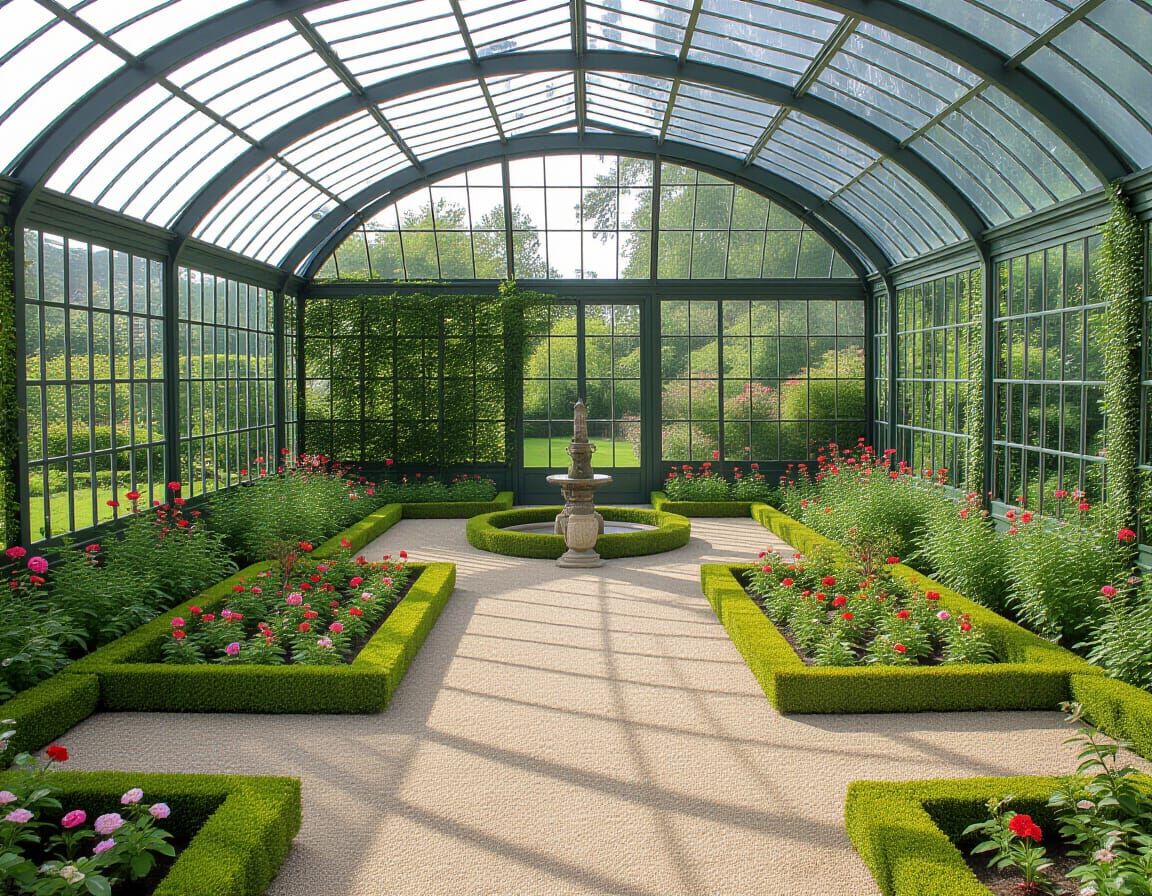 Elegant Gardens Enclosures in Impressionistic Style