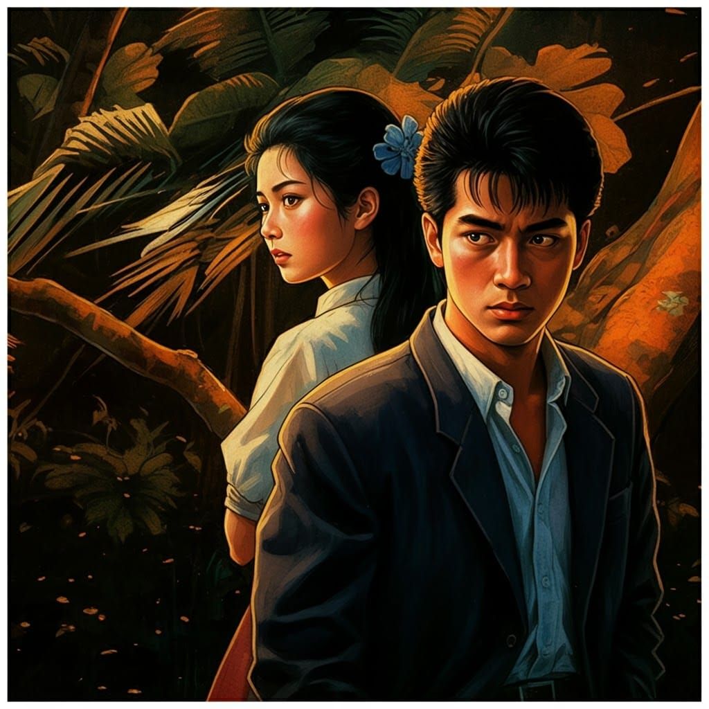 Vibrant 1990s Style Poster Art