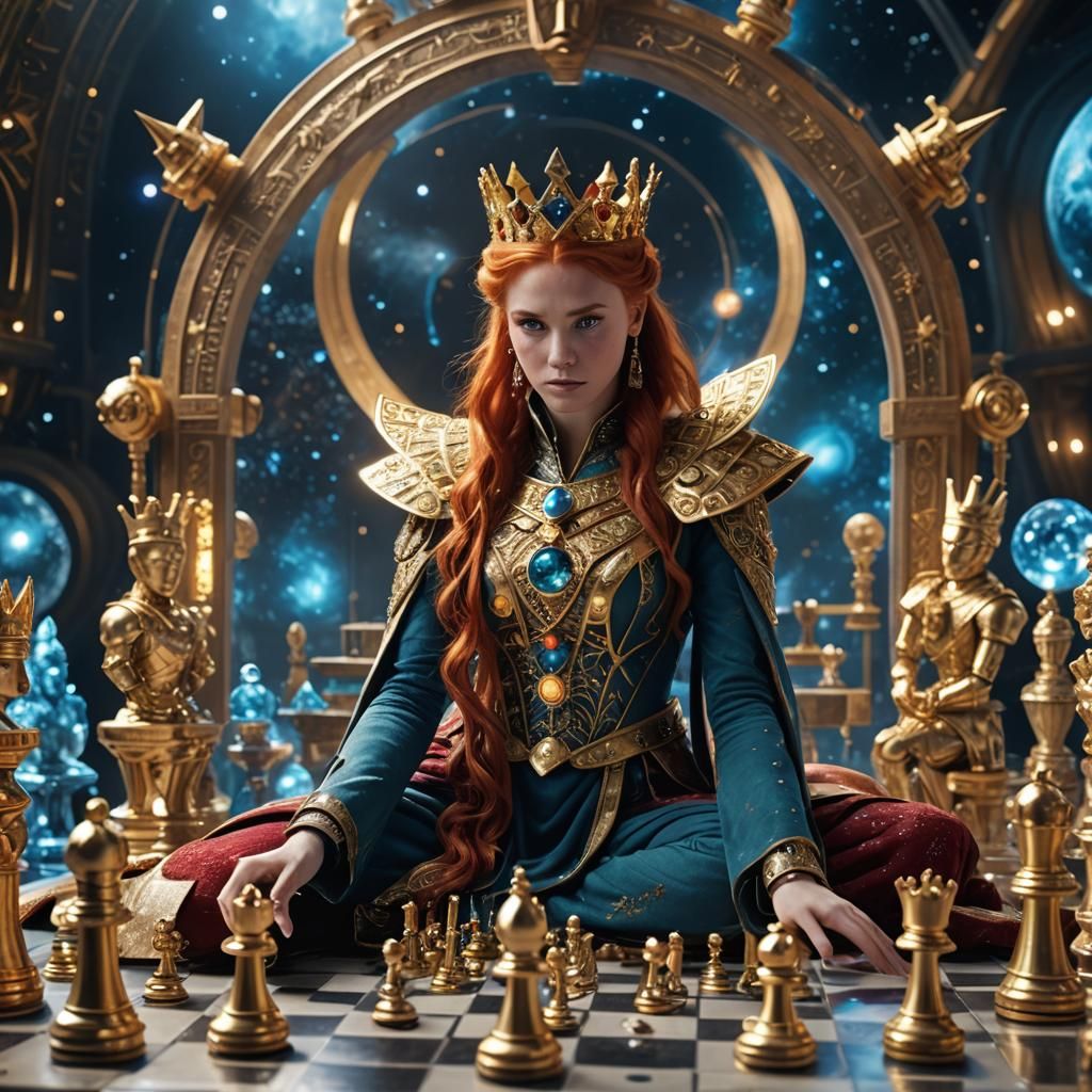 Space Empress and Cosmic Chess Game