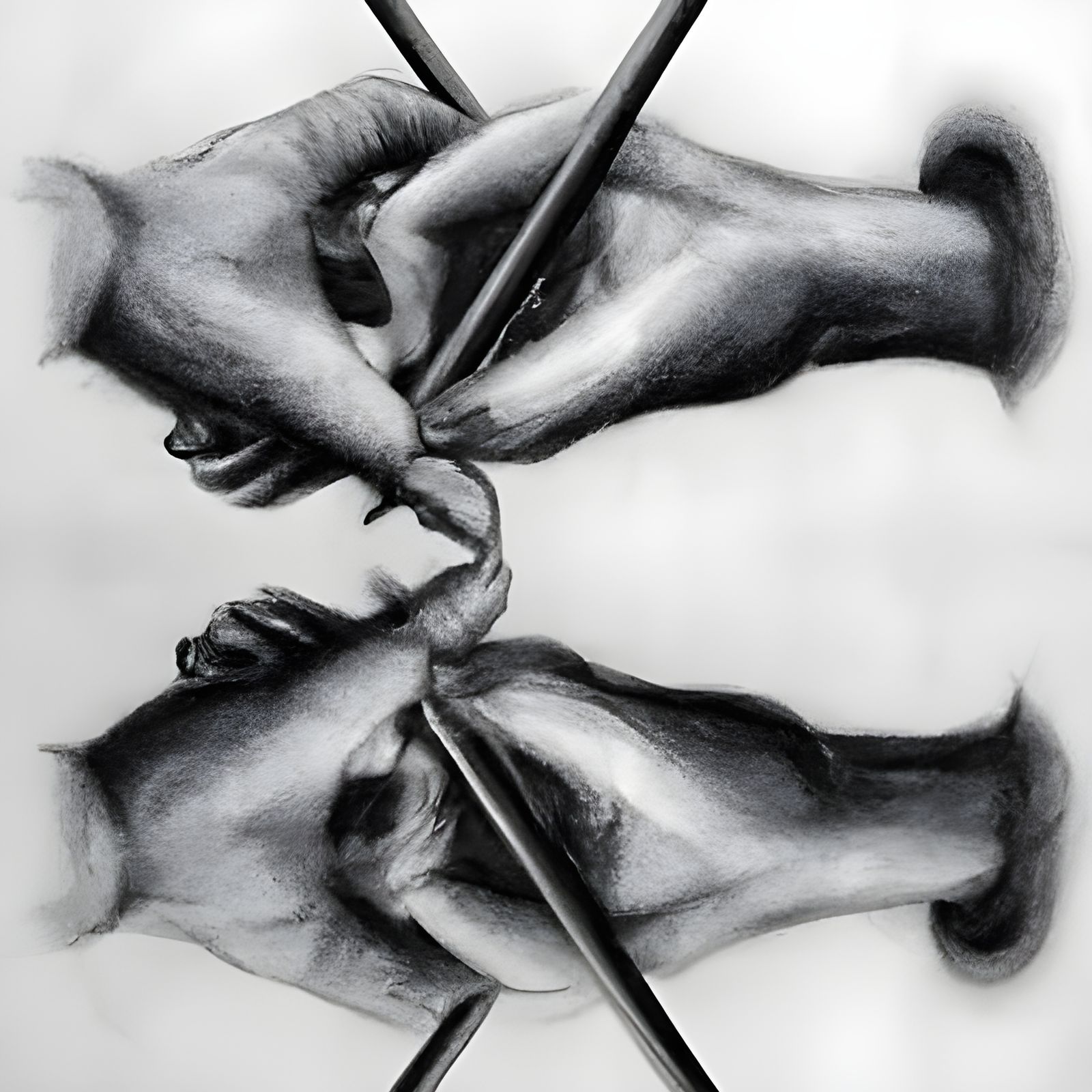 Escher-Style Hands Drawing Each Other